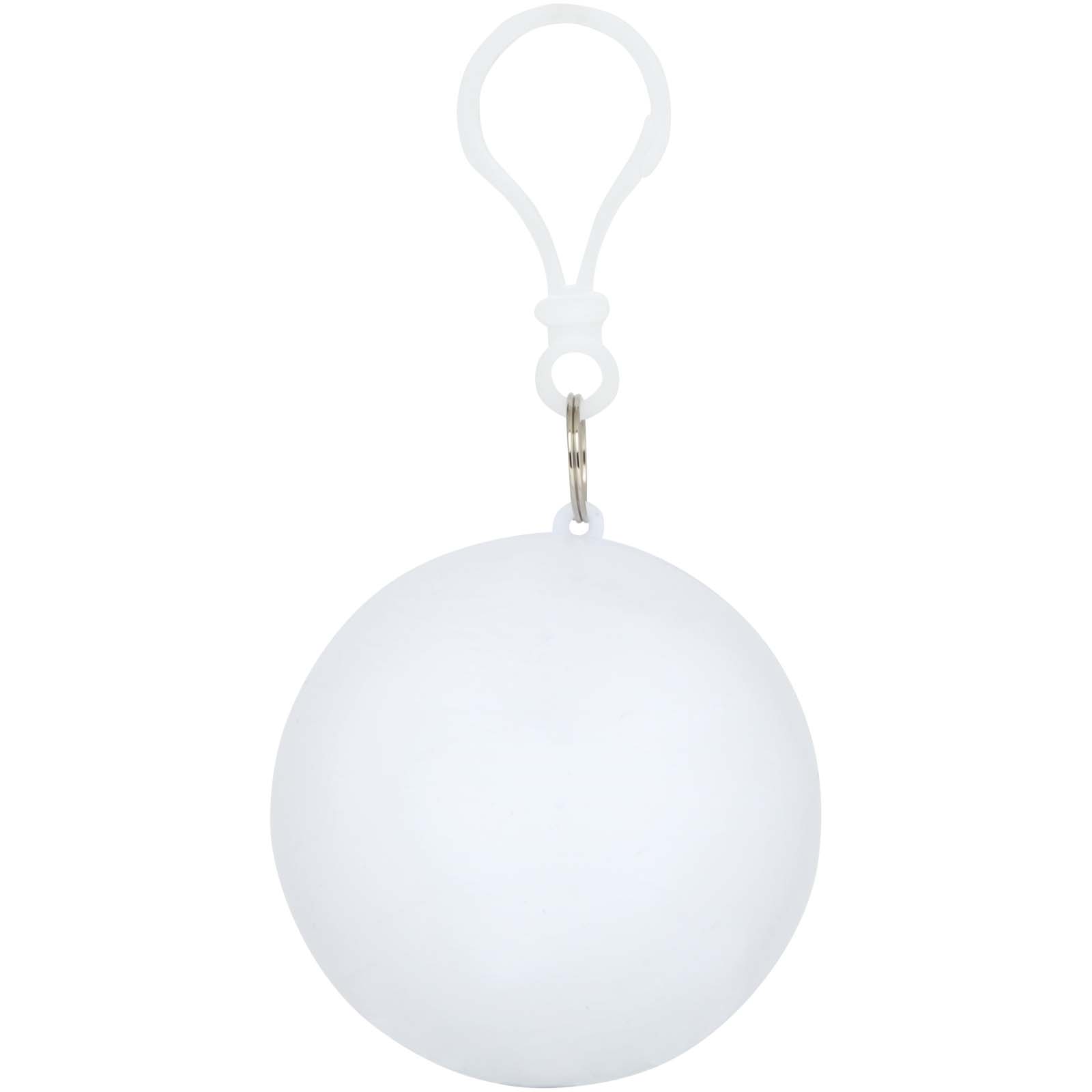 Poncho in contenitore rotondo di plastica con moschettone Fog