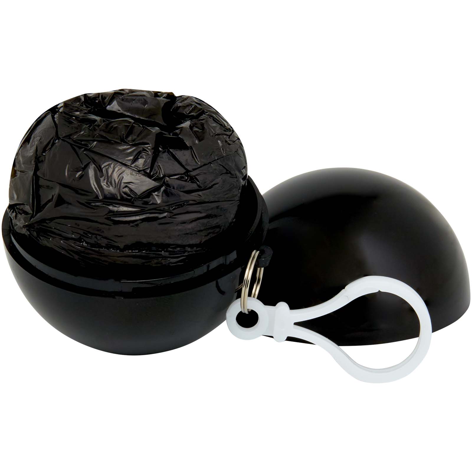 Poncho in contenitore rotondo di plastica con moschettone Fog