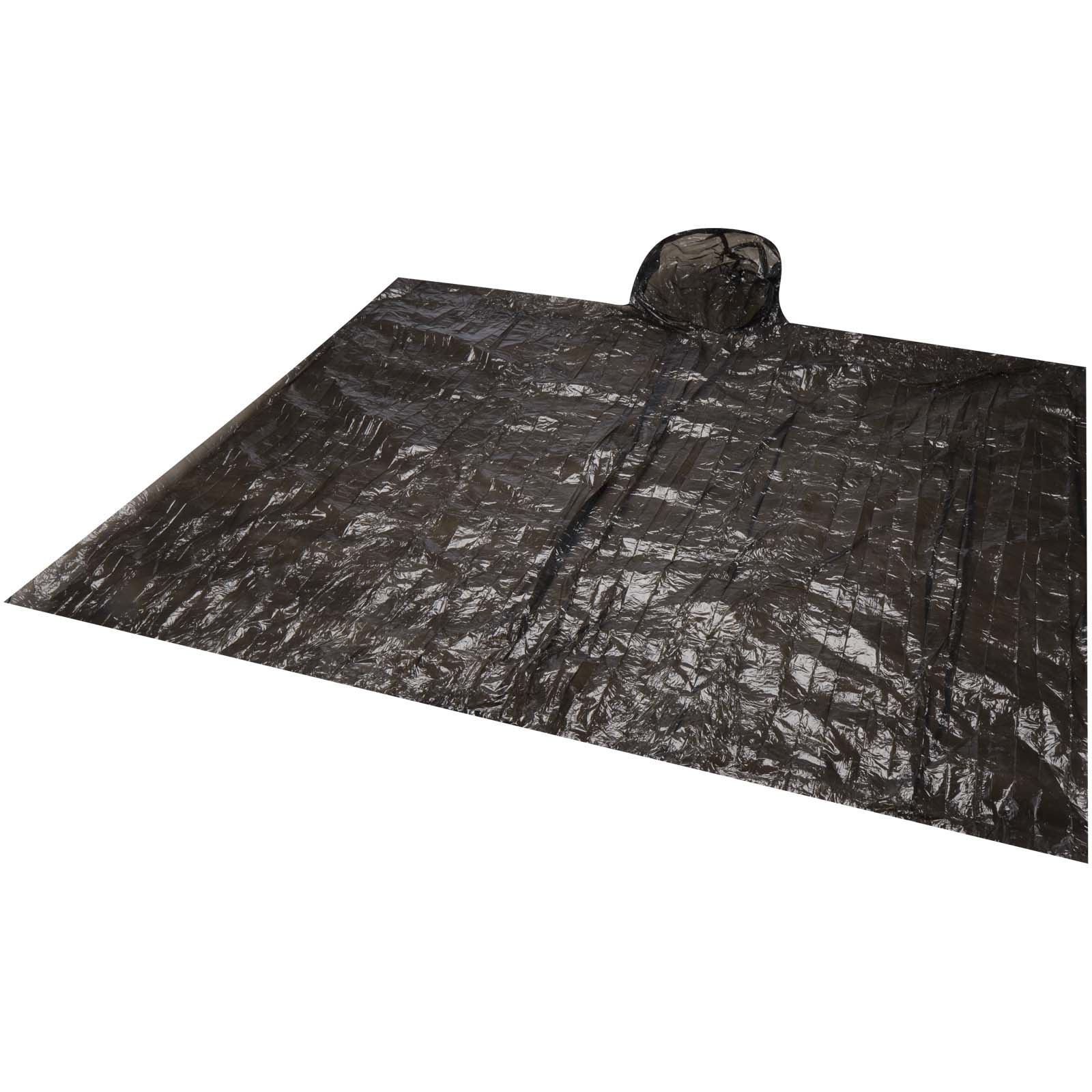 Poncho in contenitore rotondo di plastica con moschettone Fog