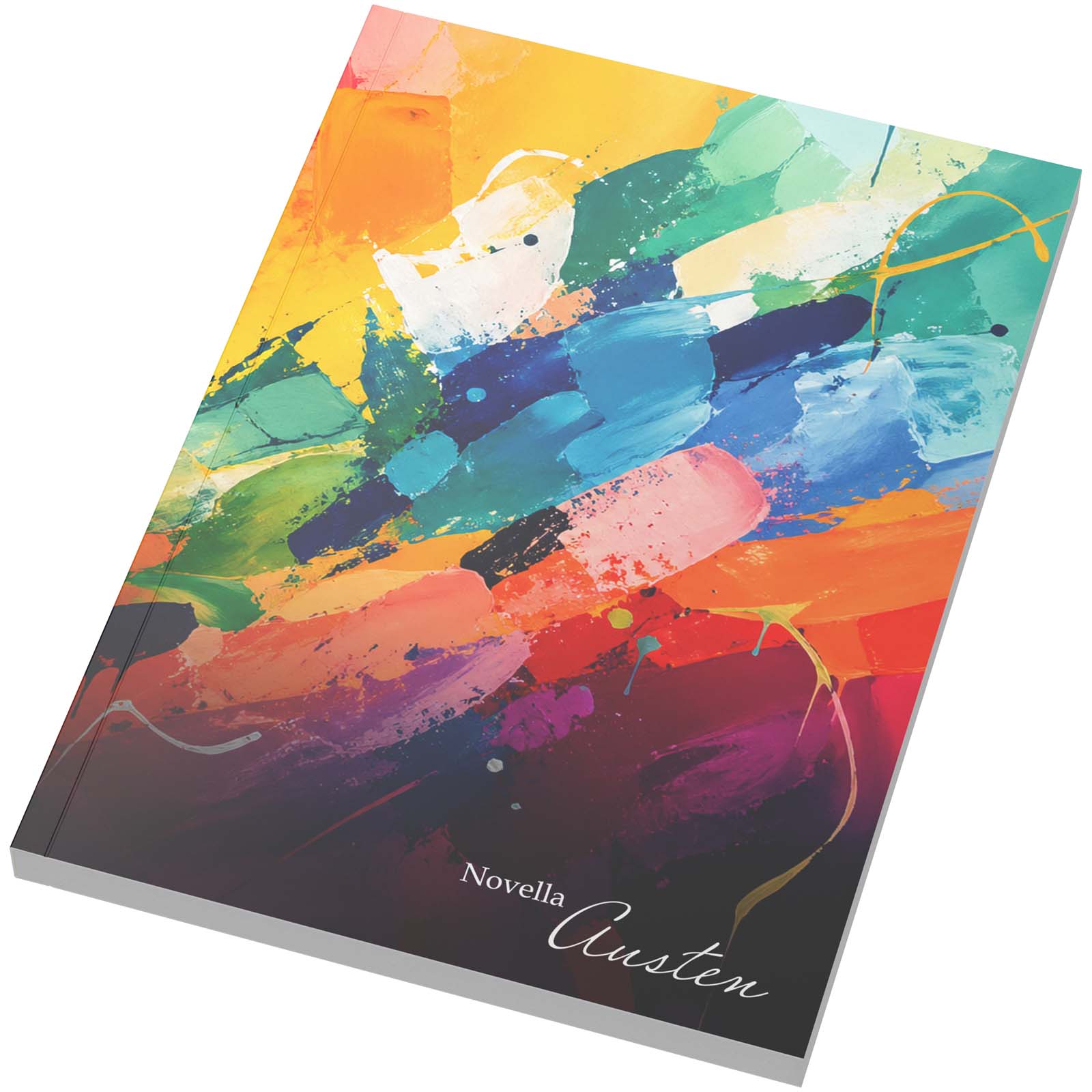 Taccuino Novella Austen in formato A5 con copertina morbida - 100 fogli a righe