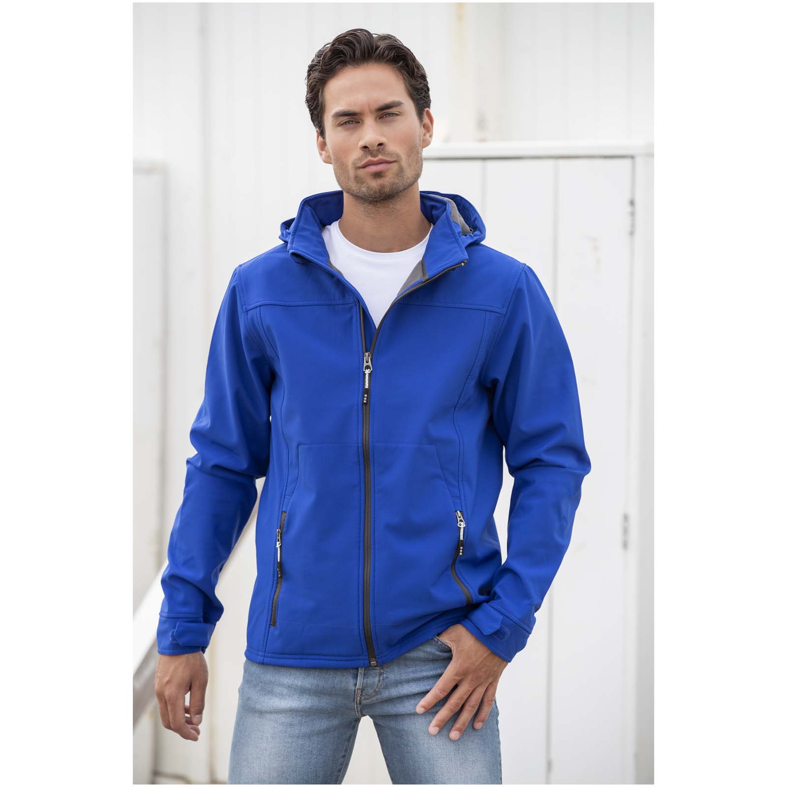 Giacca softshell da uomo GRS in tessuto riciclato Langley