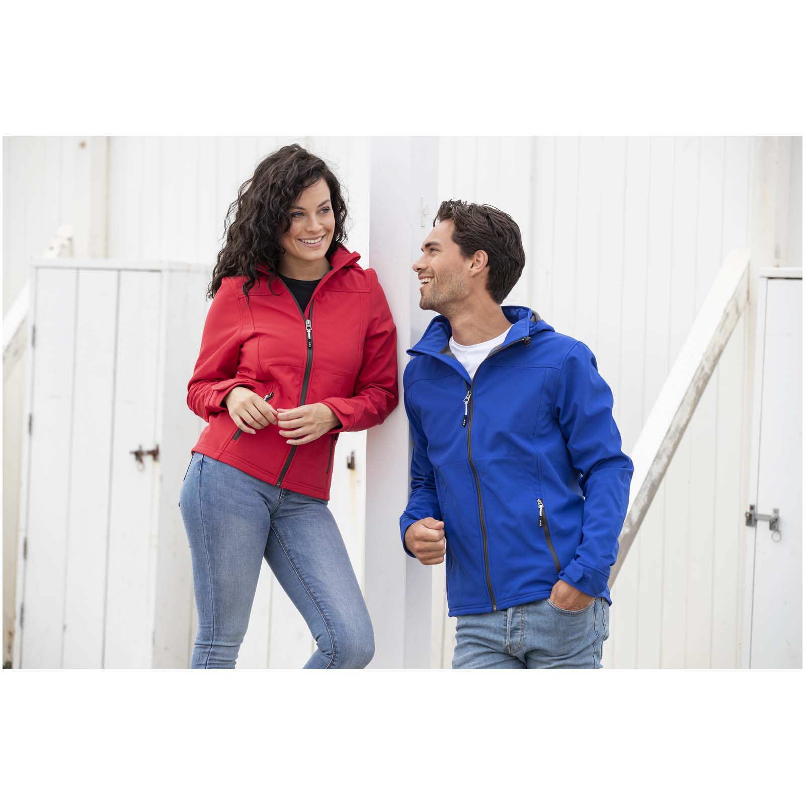 Giacca softshell da uomo GRS in tessuto riciclato Langley