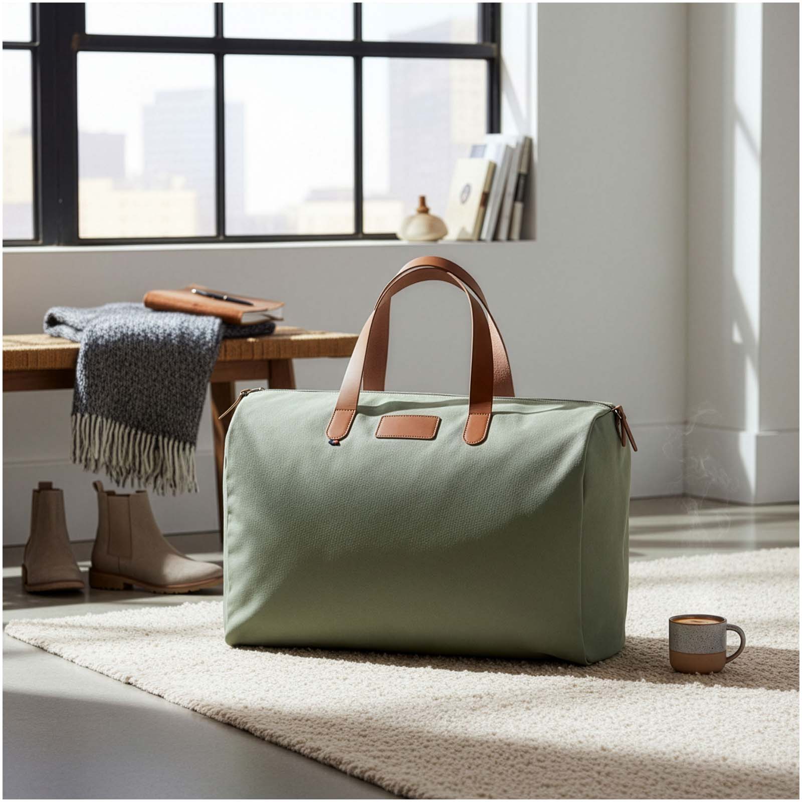 Borsa da viaggio Citizen Green in cotone biologico Rondeau
