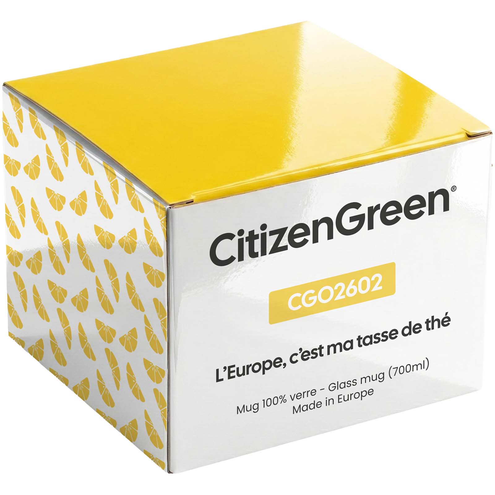 Tazza Citizen Green Breakfast in vetro da 700 ml