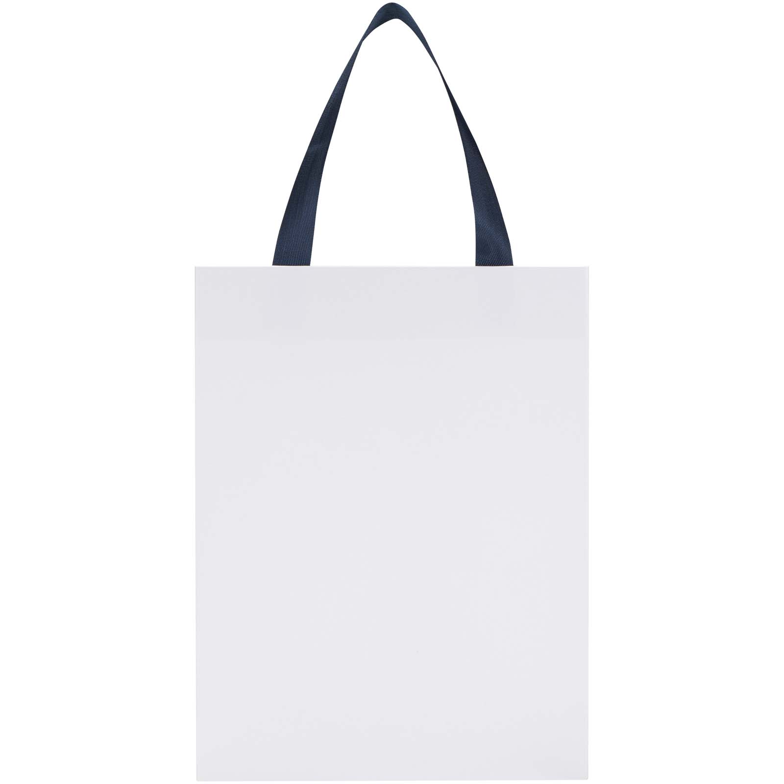 Borsa di carta Smartfold da 230 g/m² con manici a nastro e laminazione lucida - 24 x 10 x 32 cm