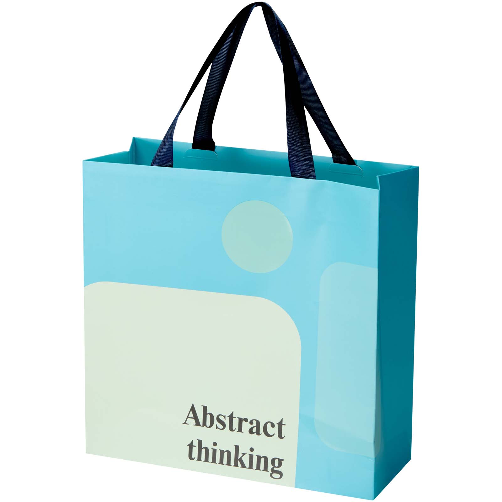 Borsa di carta da 230 g/m² con manici in nastro e laminazione lucida Smartfold - 31 x 12 x 31 cm