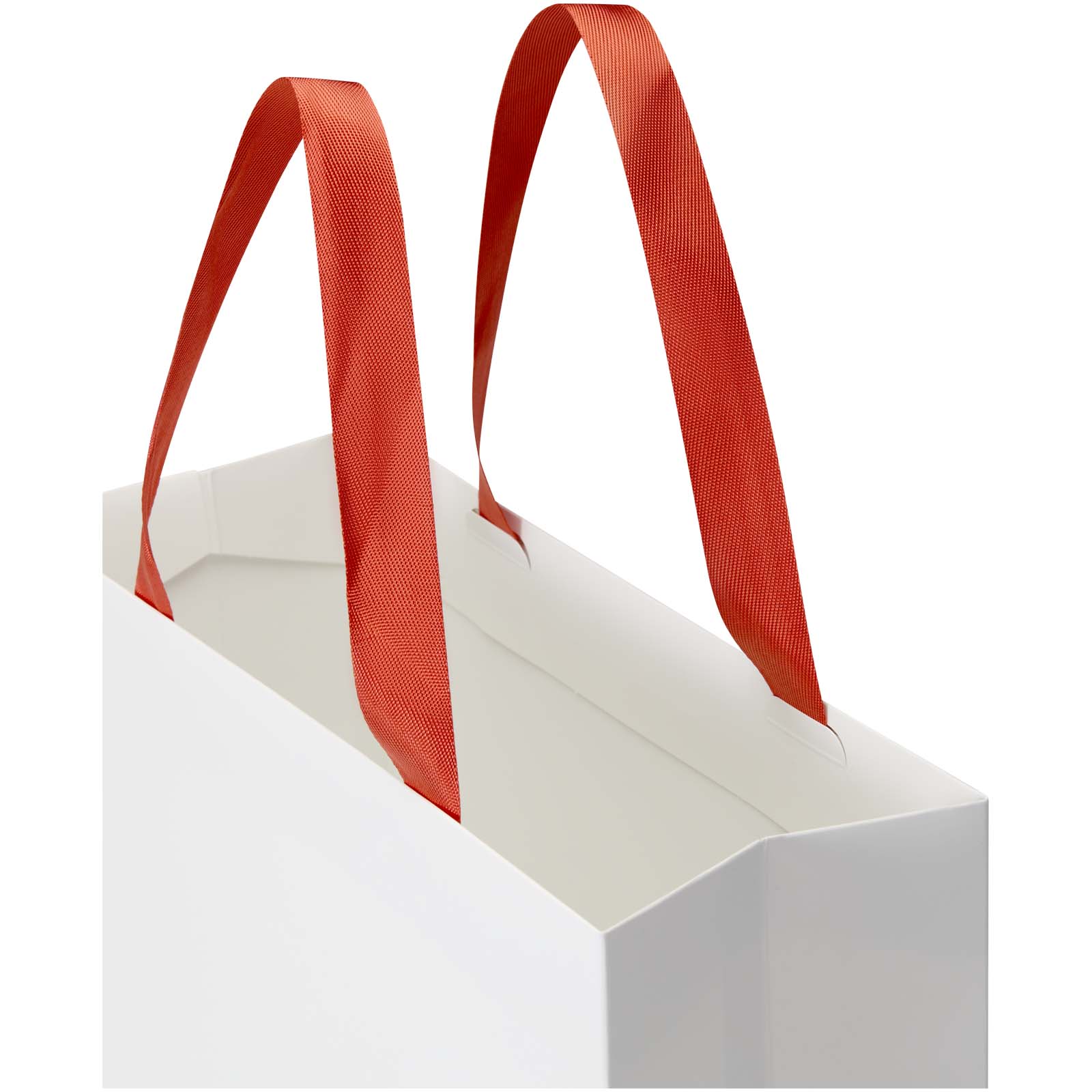 Borsa di carta da 230 g/m² con manici a nastro e laminazione lucida Smartfold - 31 x 12 x 39 cm