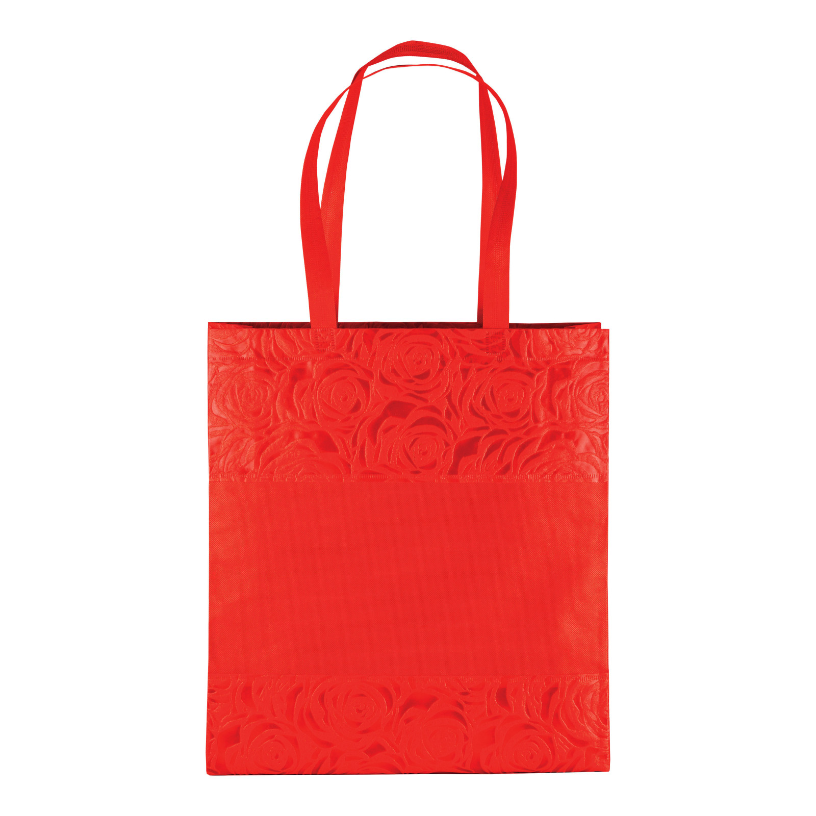 Shopper con soffietto in TNT termosaldato, manici 65 cm