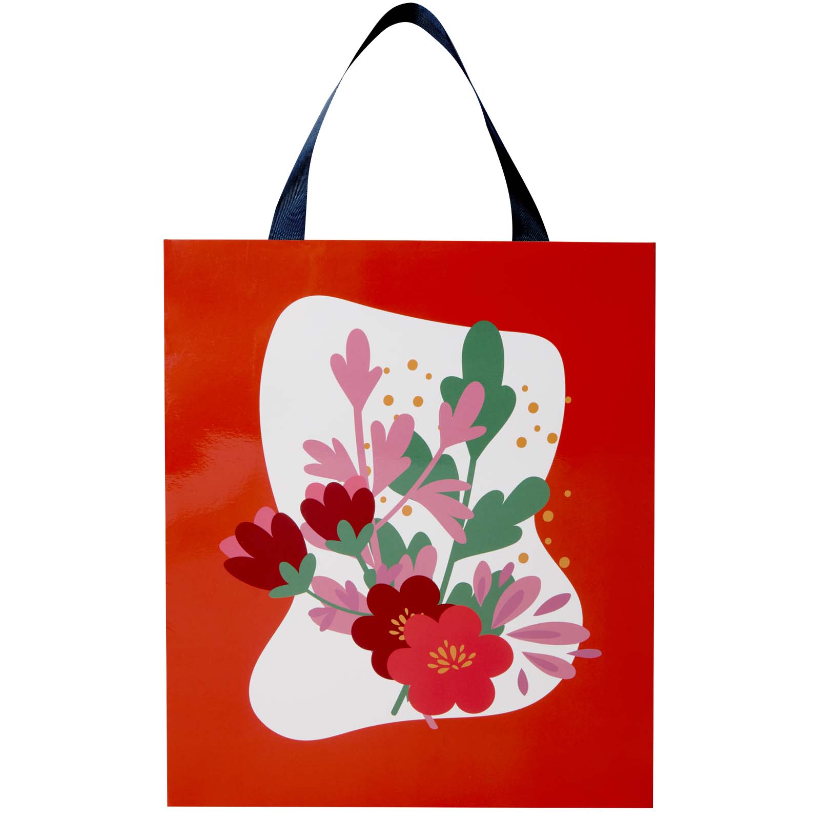 Borsa di carta da 230 g/m² con manici a nastro e laminazione lucida Smartfold - 31 x 12 x 39 cm