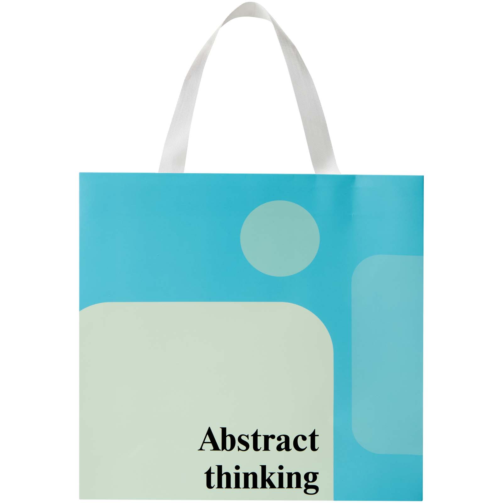 Borsa di carta Smartfold da 230 g/m² con manici in nastro e laminazione opaca - 31 x 12 x 31 cm
