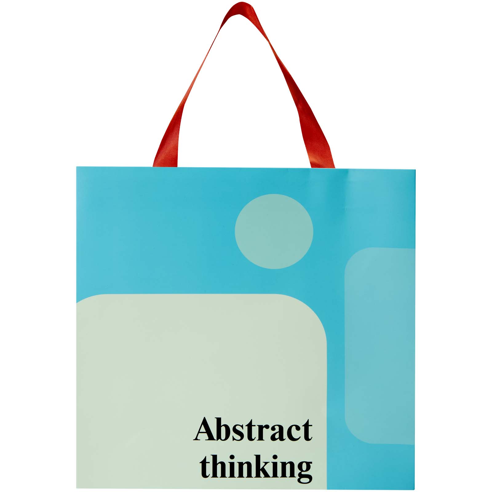 Borsa di carta Smartfold da 230 g/m² con manici in nastro e laminazione opaca - 31 x 12 x 31 cm
