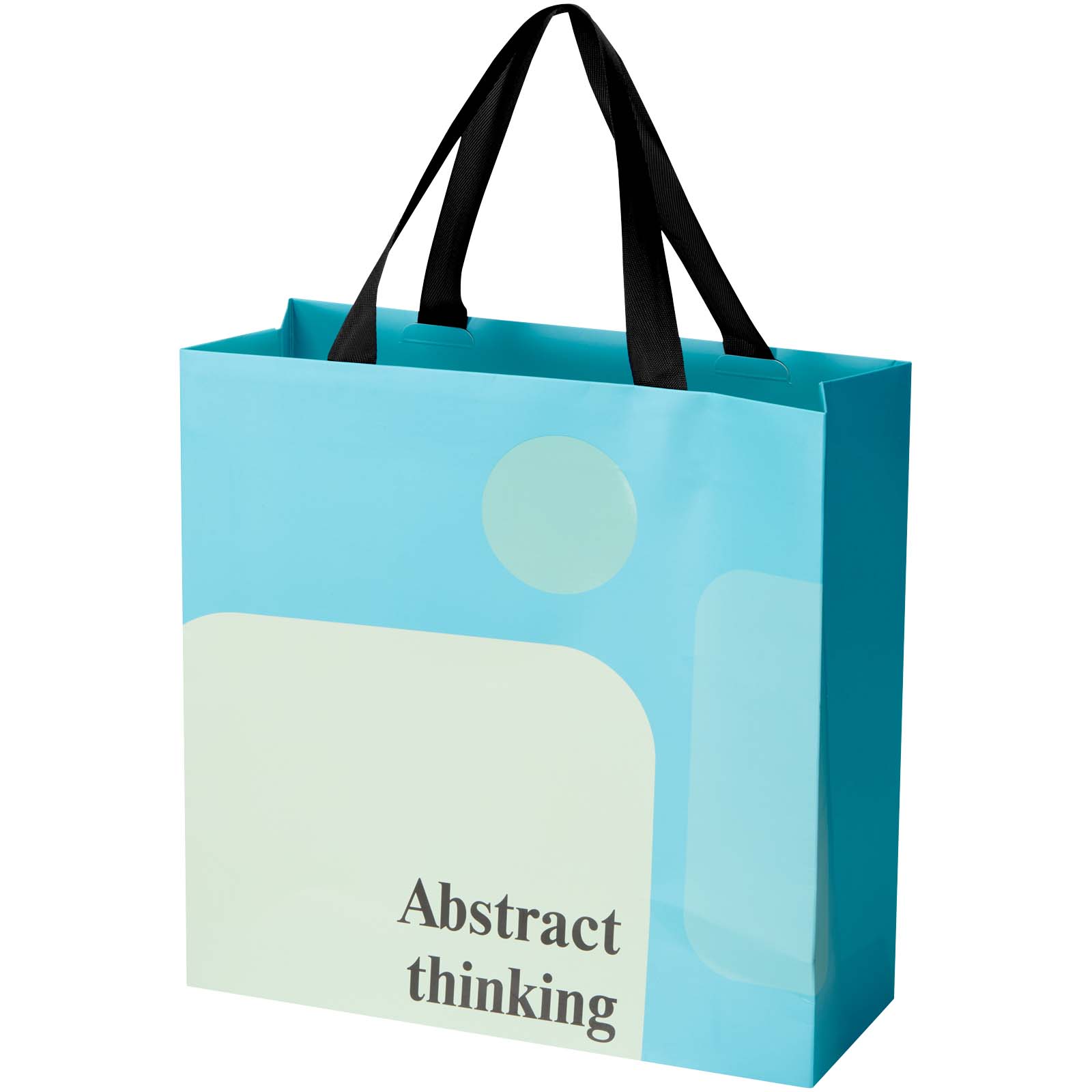Borsa di carta Smartfold da 230 g/m² con manici in nastro e laminazione opaca - 31 x 12 x 31 cm