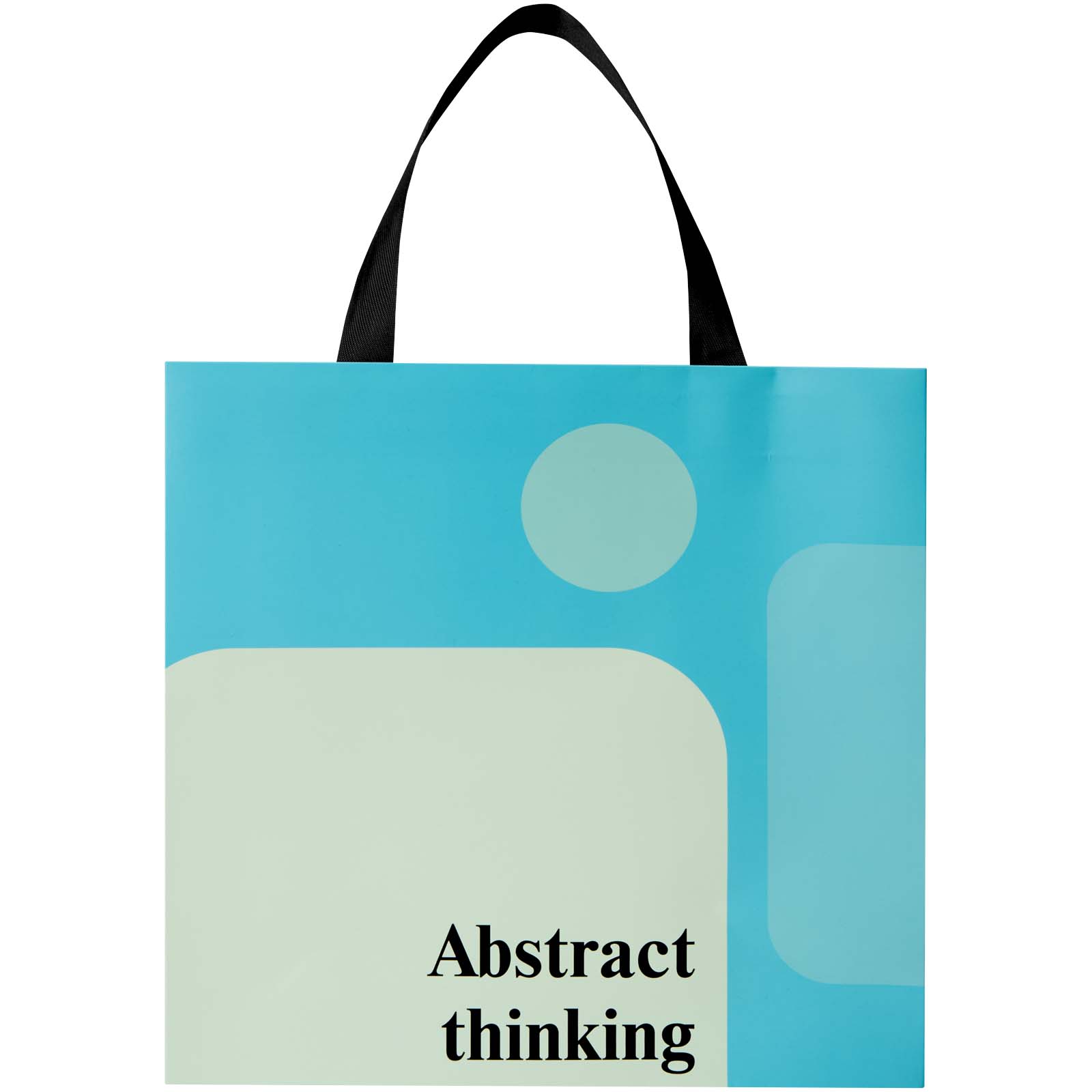 Borsa di carta Smartfold da 230 g/m² con manici in nastro e laminazione opaca - 31 x 12 x 31 cm