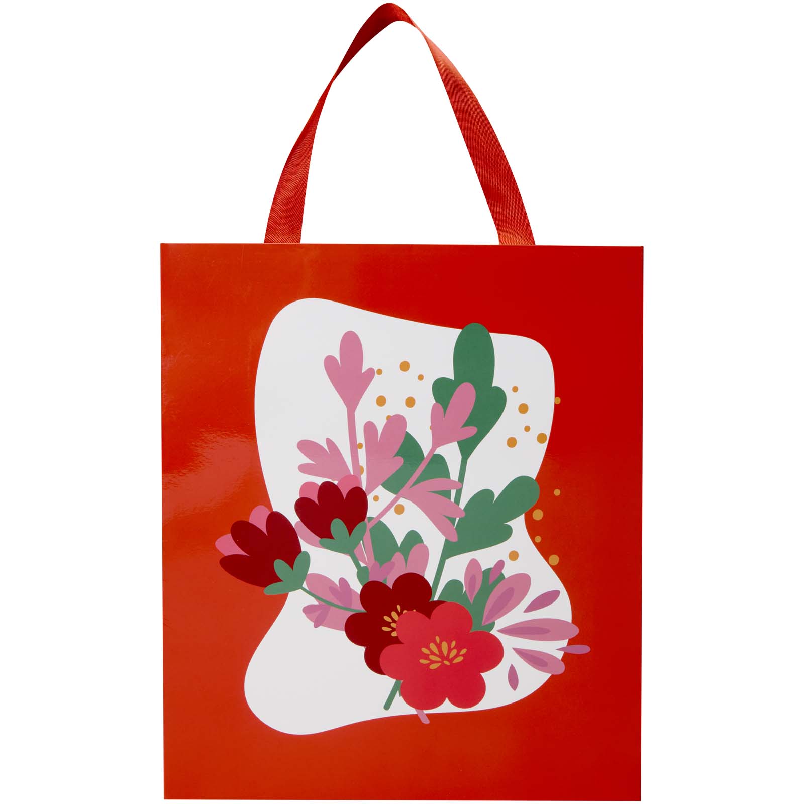 Borsa di carta da 230 g/m² con manici in nastro e laminazione opaca Smartfold - 31 x 12 x 39 cm
