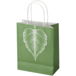 Borsa di carta Kraft da 120 g/m² con manici intrecciati - 18...