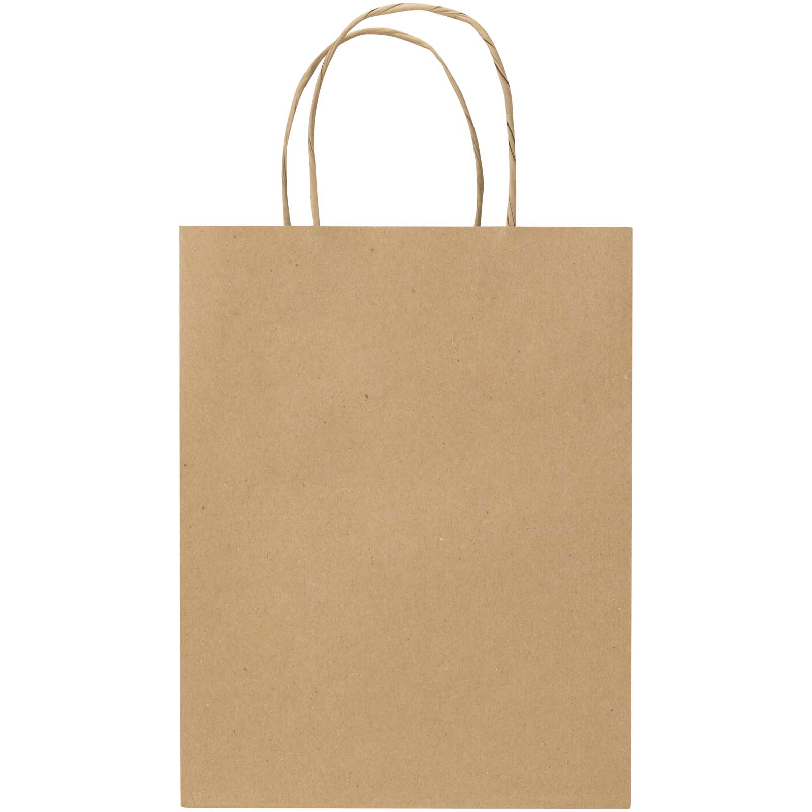 Borsa di carta Kraft da 120 g/m² con manici intrecciati - 18 x 9 x 23 cm