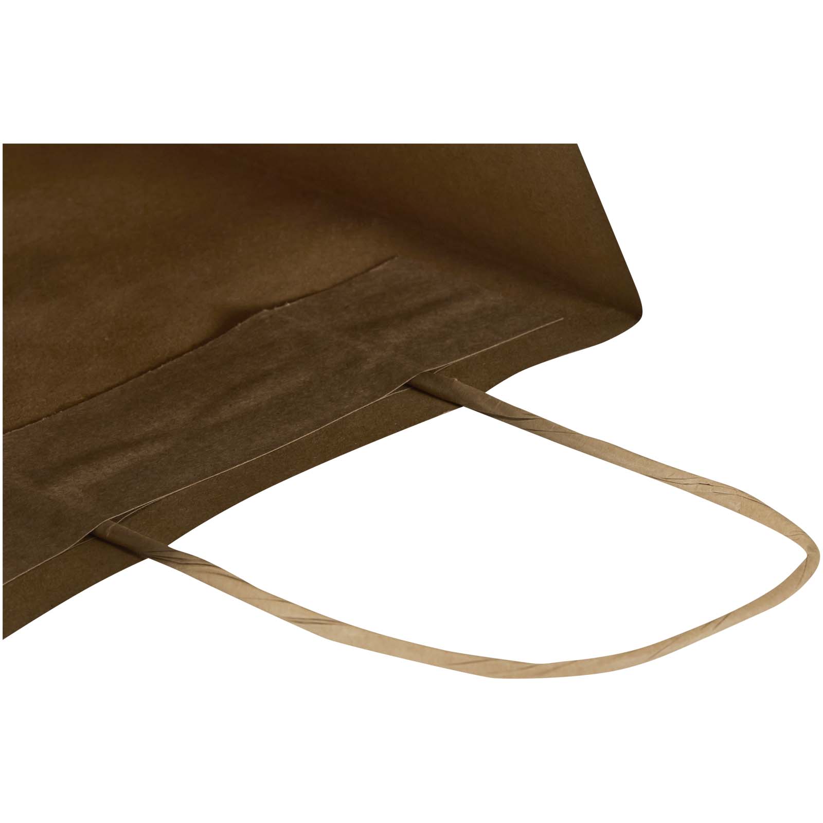 Borsa di carta Kraft da 120 g/m² con manici intrecciati - 18 x 9 x 23 cm