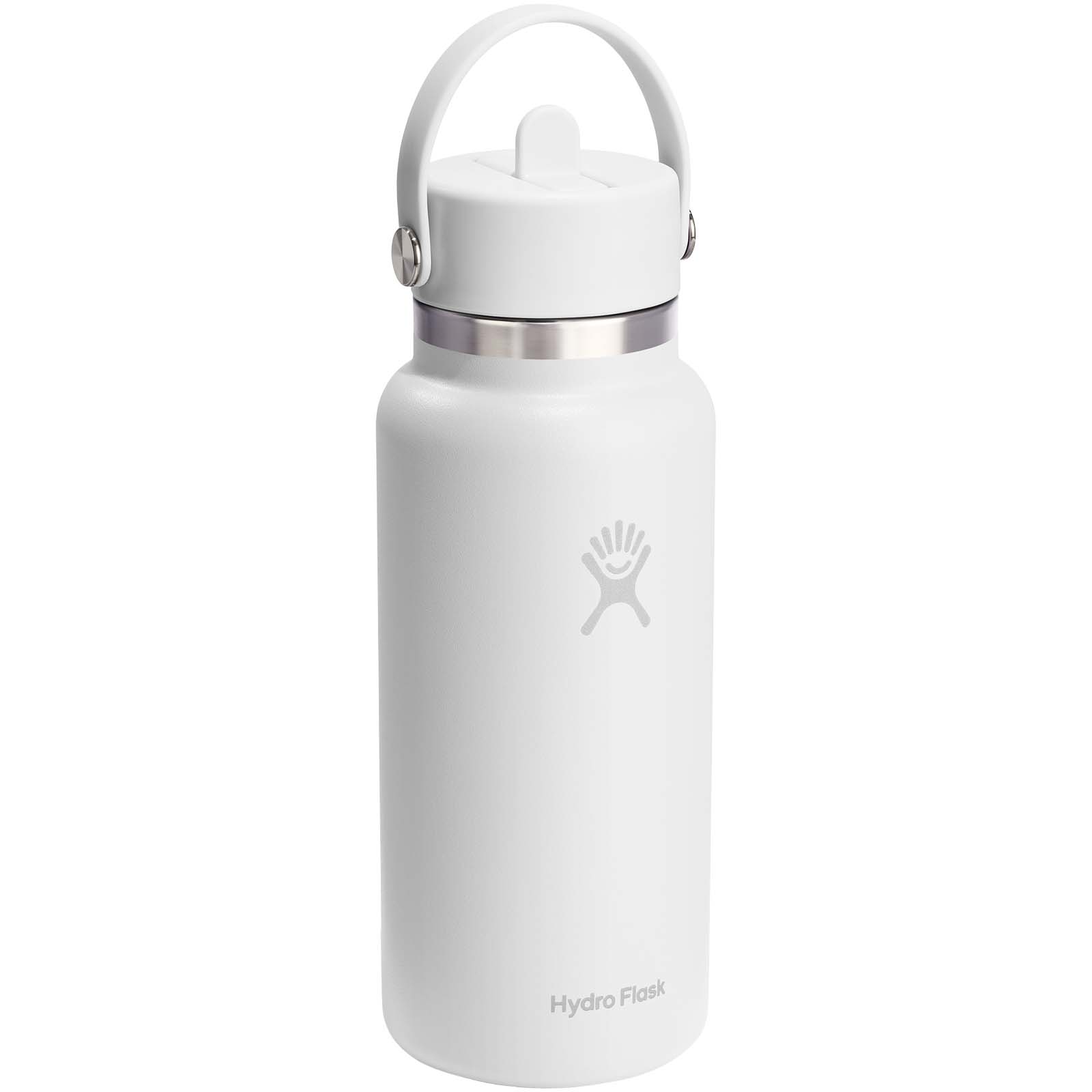 Borraccia termica Hydro Flask Wide Mouth da 946 ml in acciaio inossidabile e tappo con cannuccia