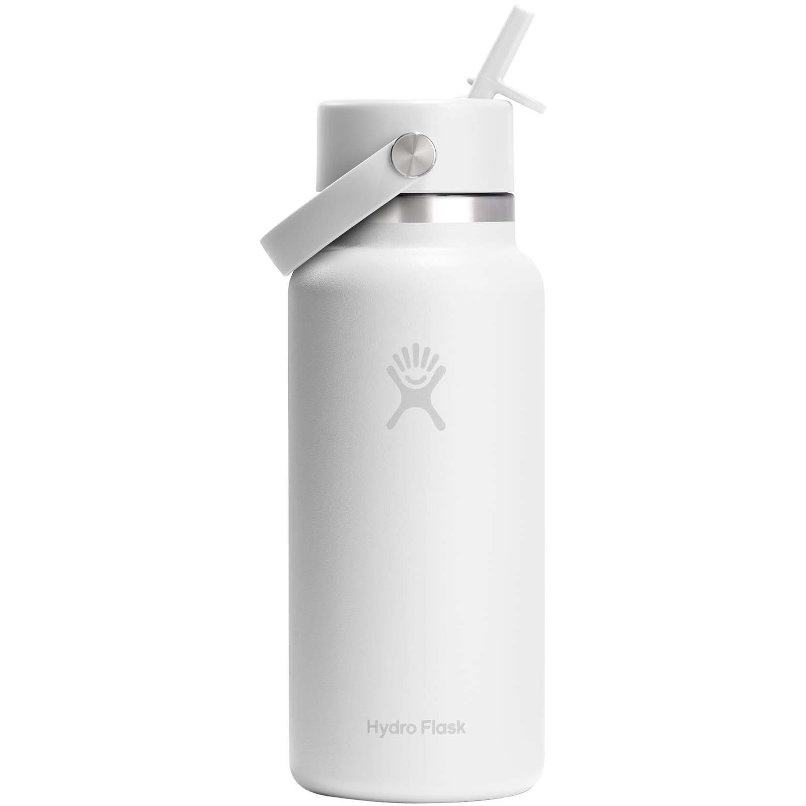 Borraccia termica Hydro Flask Wide Mouth da 946 ml in acciaio inossidabile e tappo con cannuccia