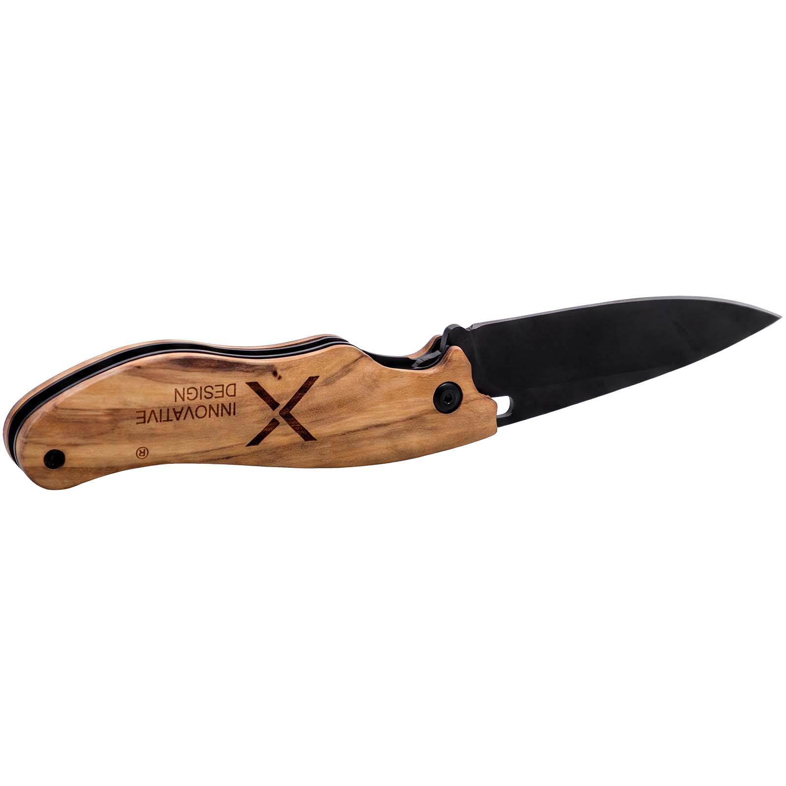 Coltello pieghevole in legno d'ulivo SCX.design T33