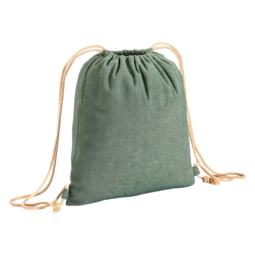 Zainetto in cotone riciclato da 280 g/m2, effetto melange