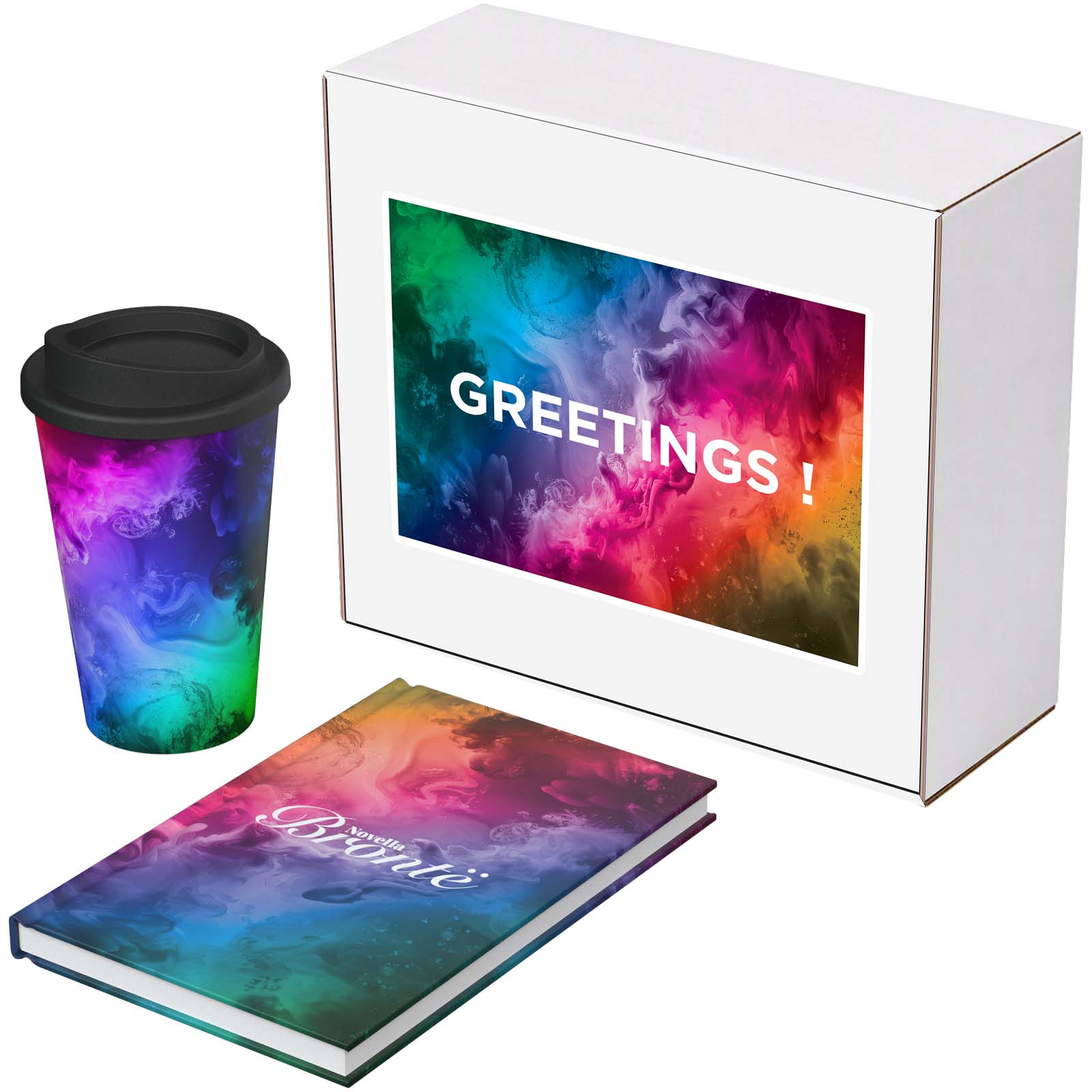 Set regalo Keswick – Taccuino Novella Brontë e bicchiere Americano