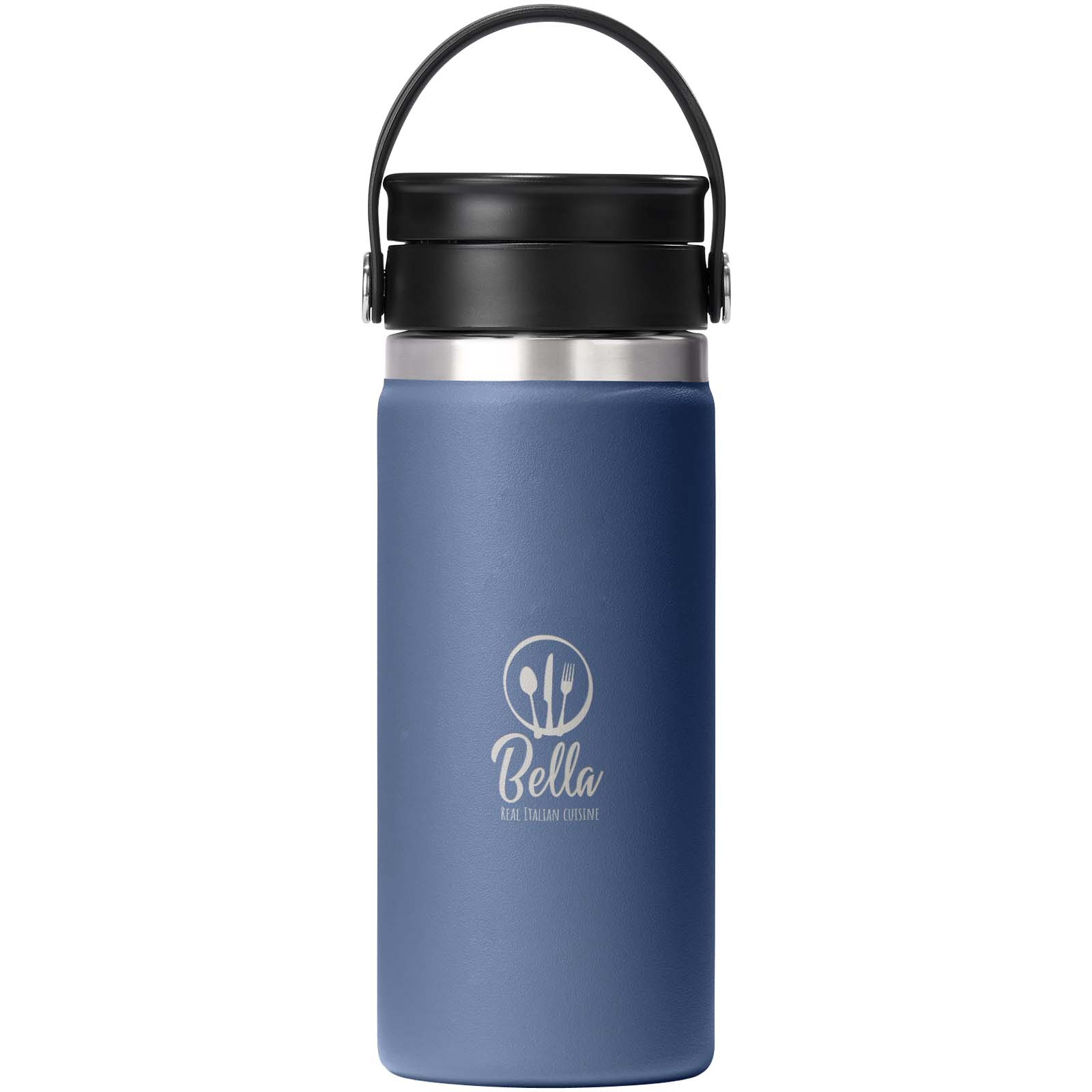 Bicchiere termico Hydro Flask Wide Mouth in acciaio inossidabile da 473 ml con tappo Flex Sip™