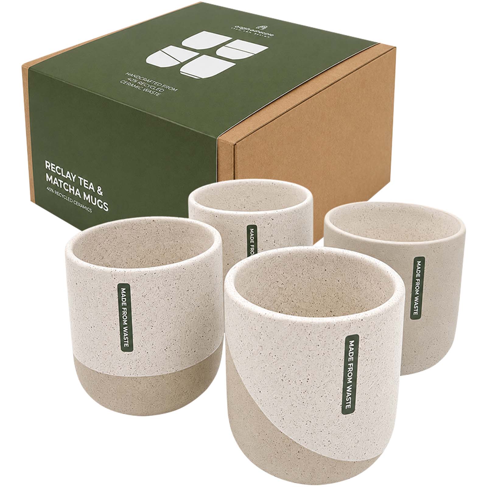 Set di tazze per tè e matcha Originalhome Reclay da 350 ml 
