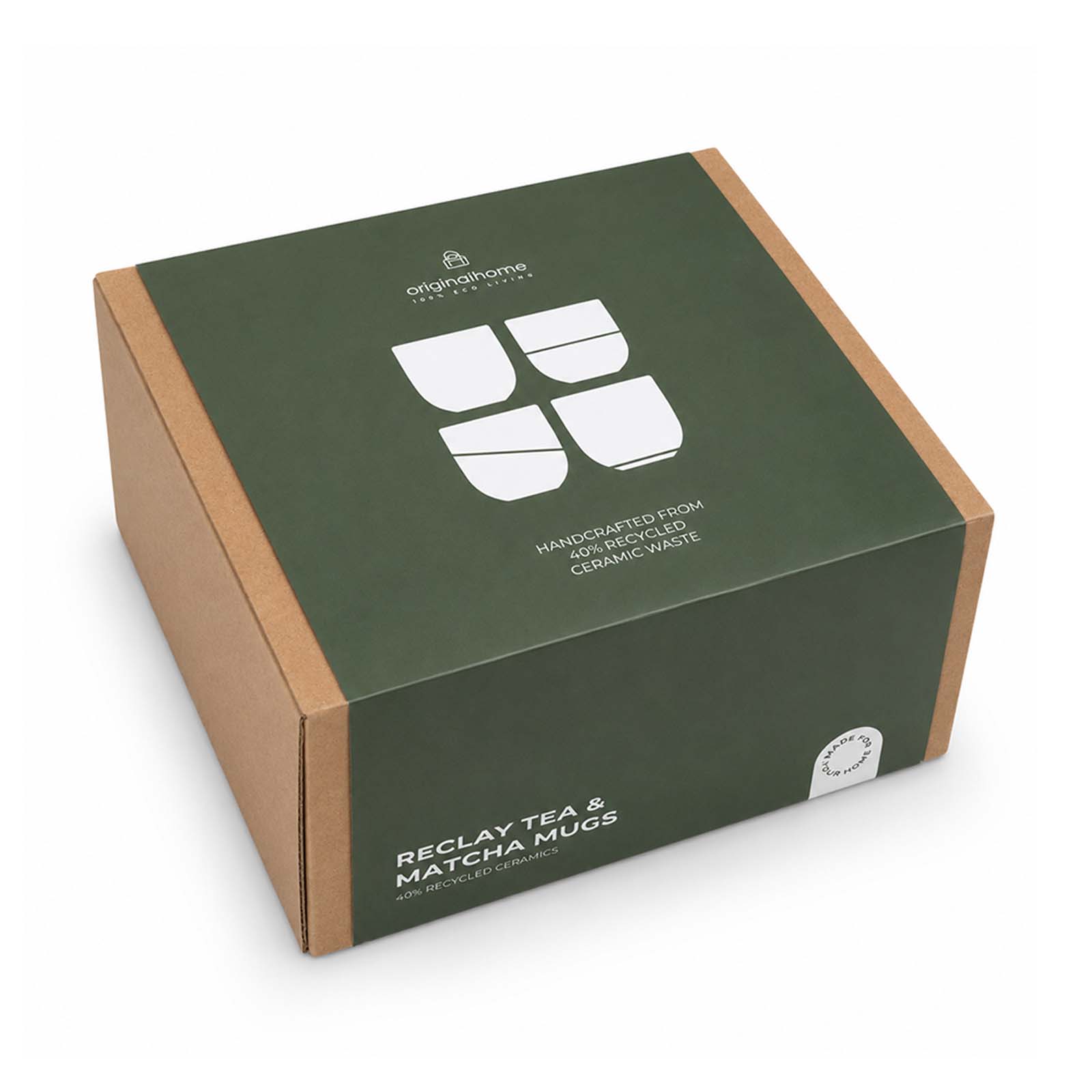 Set di tazze per tè e matcha Originalhome Reclay da 350 ml 