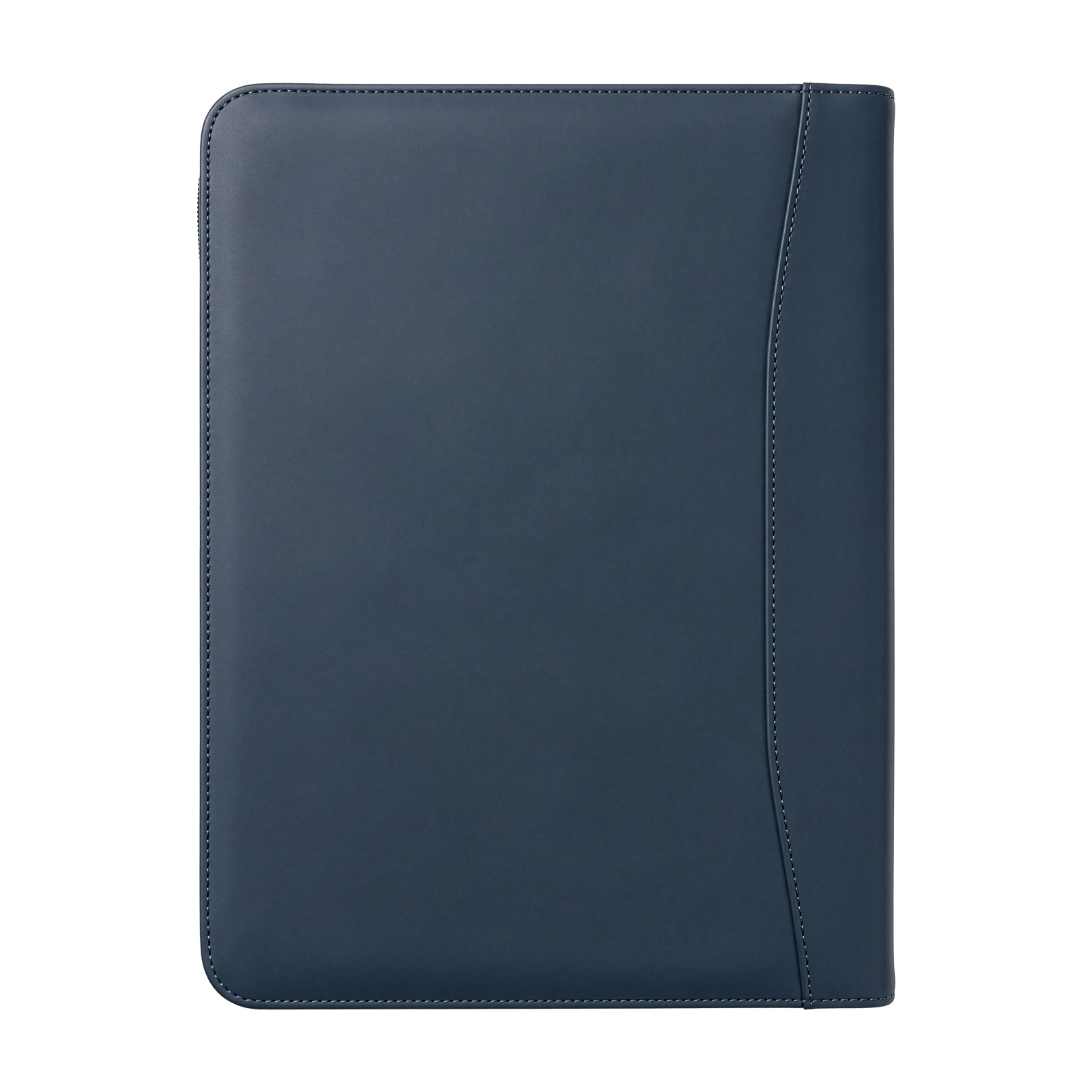 Portablocco A4 in PU riciclato con chiusura zip. Organizer interno con tasca