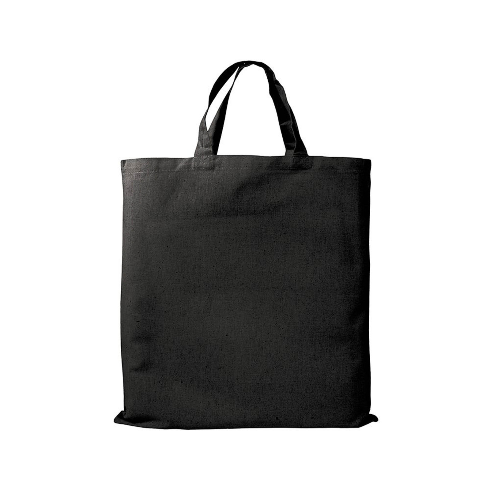 Shopper in cotone medio (135 g/m2), manici corti. Tonalità differenti