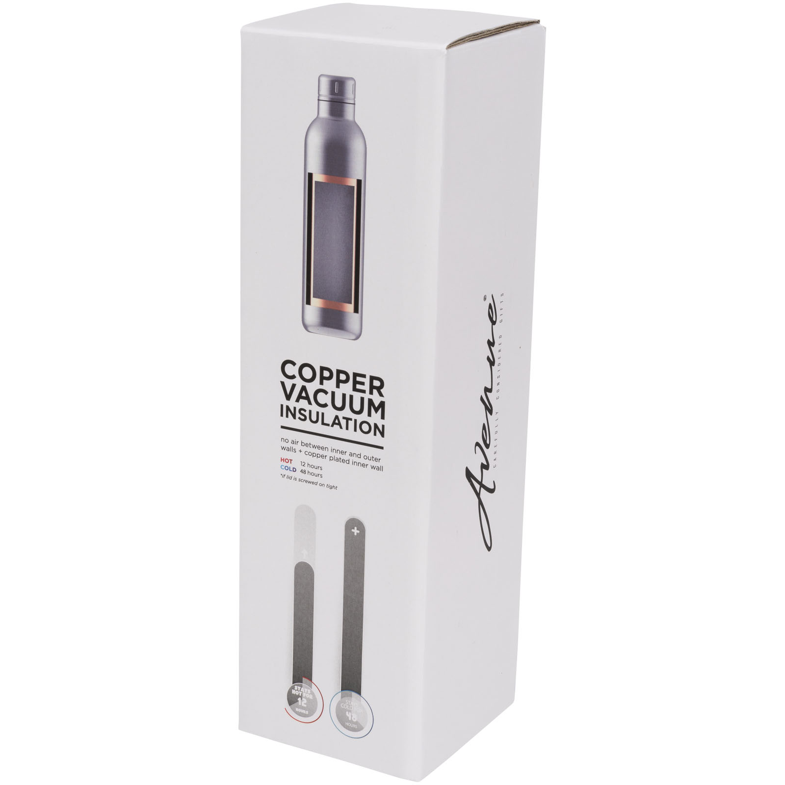 Borraccia sportiva termica Thor con isolamento sottovuoto in rame da 510 ml