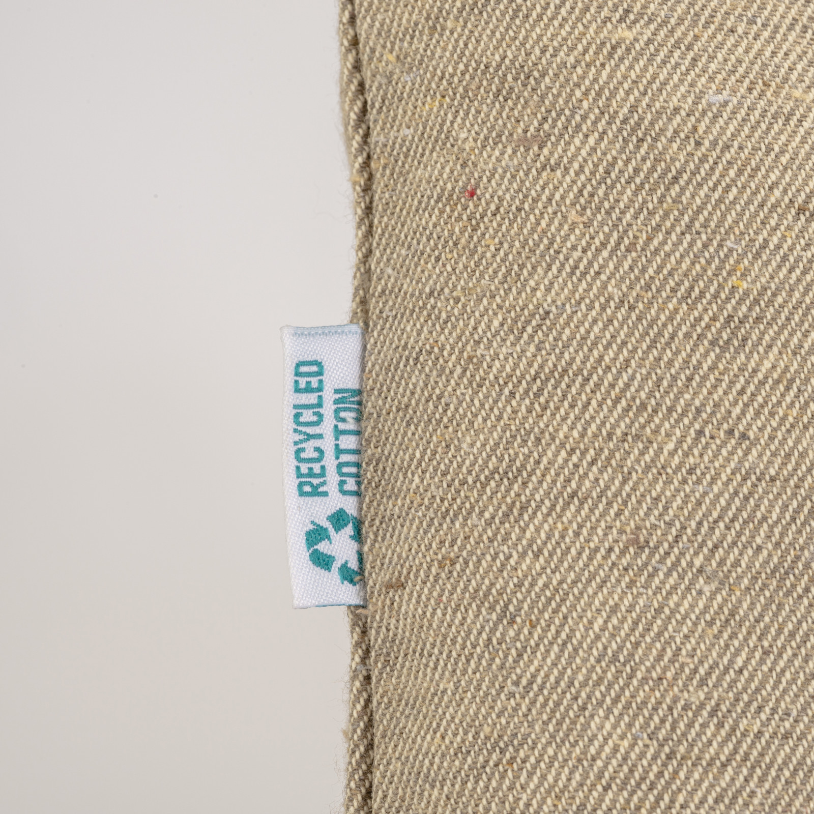 Shopper con soffietto alla base in cotone riciclato 280 g/m2, manici lunghi