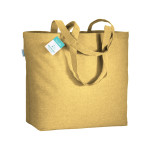 Shopper in cotone riciclato  190 g/m2 con soffietto alla bas...