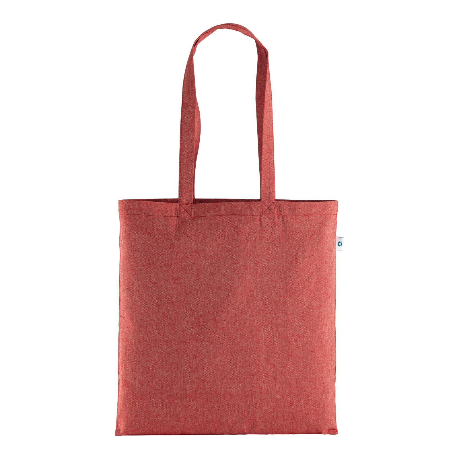 Shopper in cotone riciclato 190 g/m2, manici lunghi
