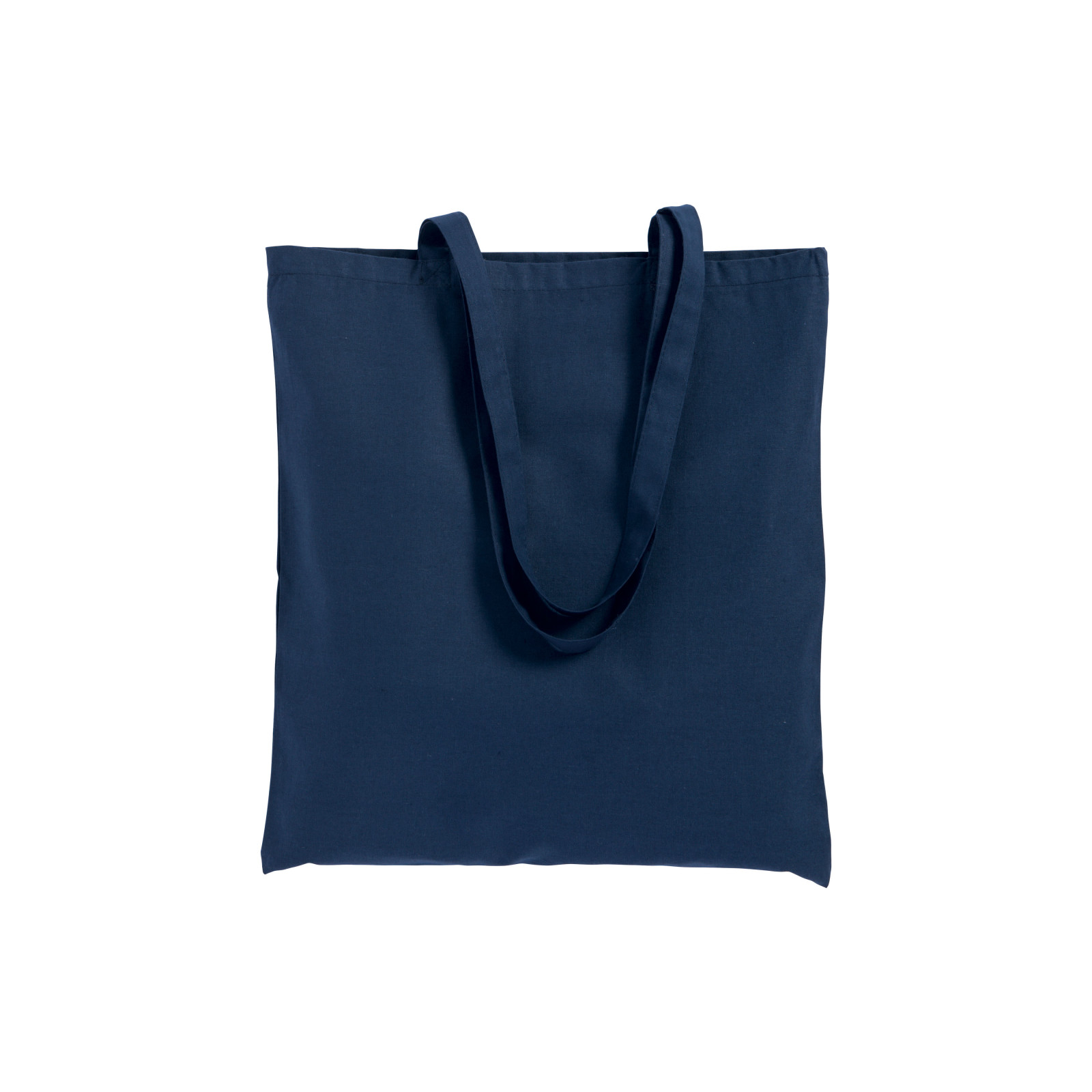 Shopper in cotone 180 g/m2, manici lunghi e soffietto
