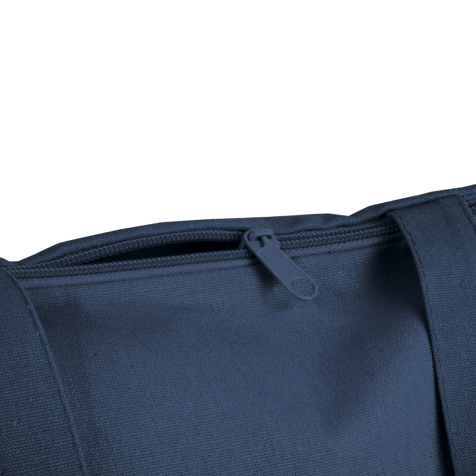 Shopper in cotone 220 g/m2, manici lunghi e chiusura con zip