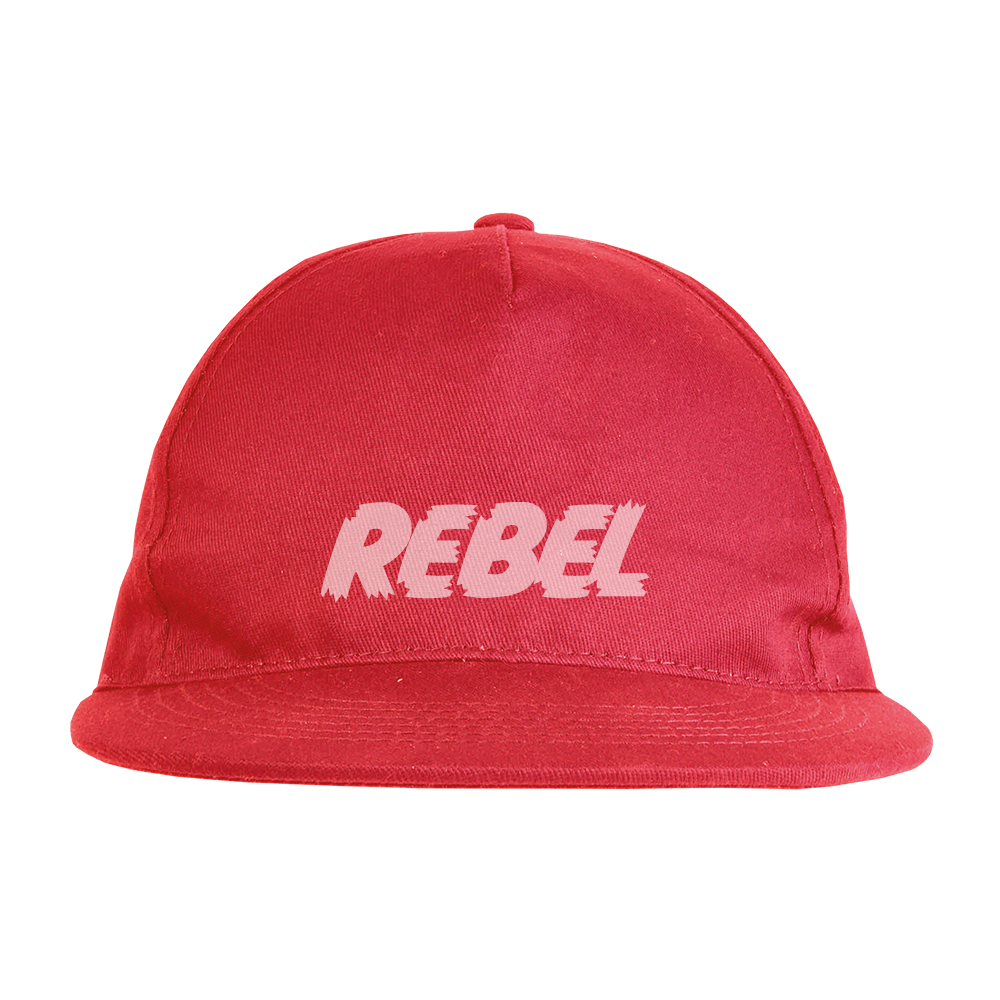 Cappellino in poliestere, 5 pannelli, visiera piatta