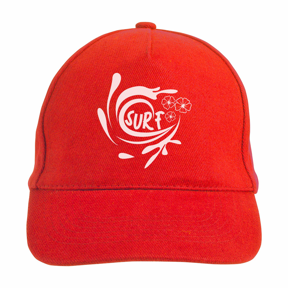 Cappellino in cotone pesante spazzolato, 5 pannelli