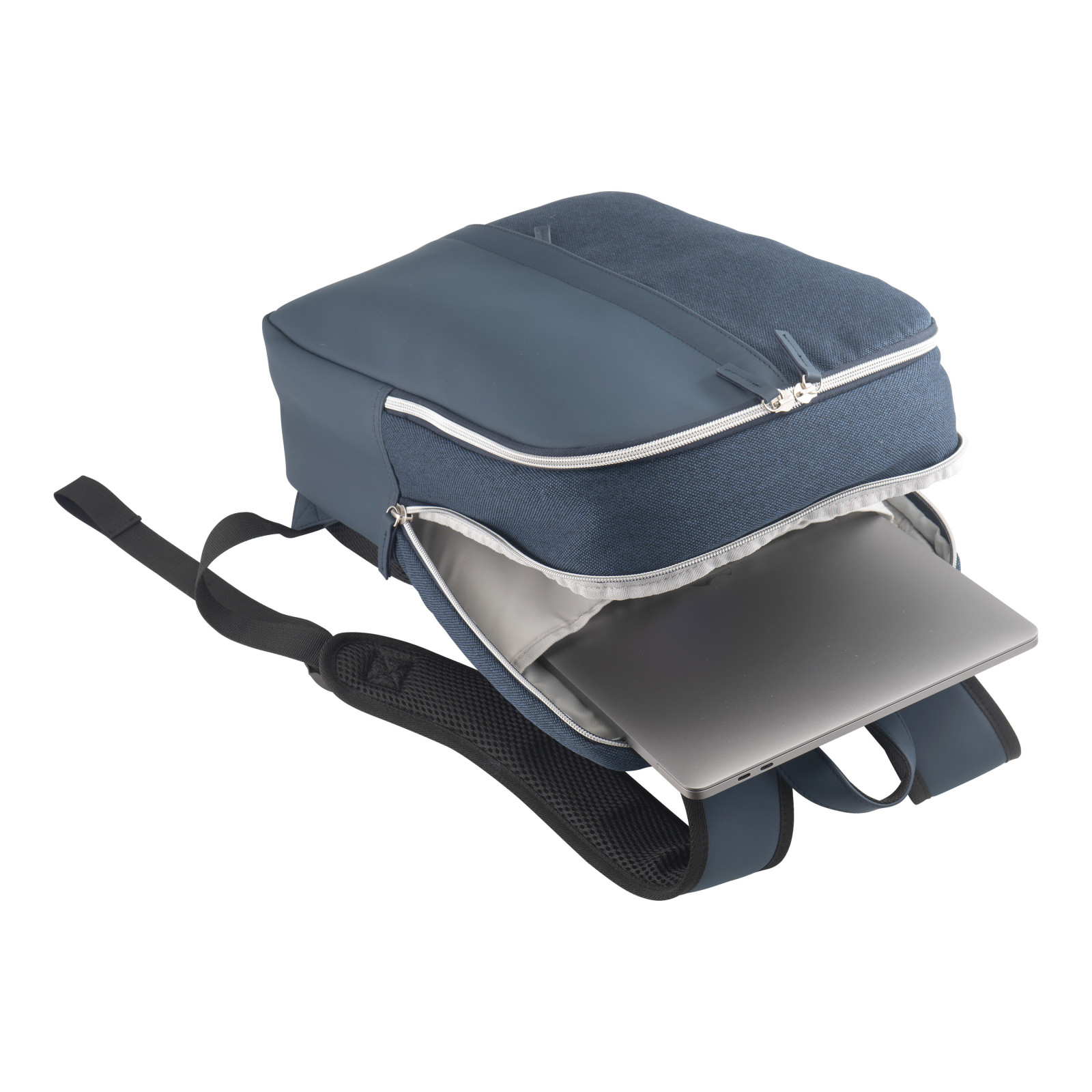 Zaino porta PC in ecopelle e policotone