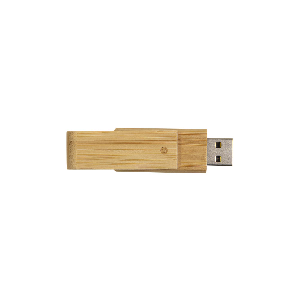Chiavetta girevole USB 4Gb in bamboo. Possibilità di import su richiesta