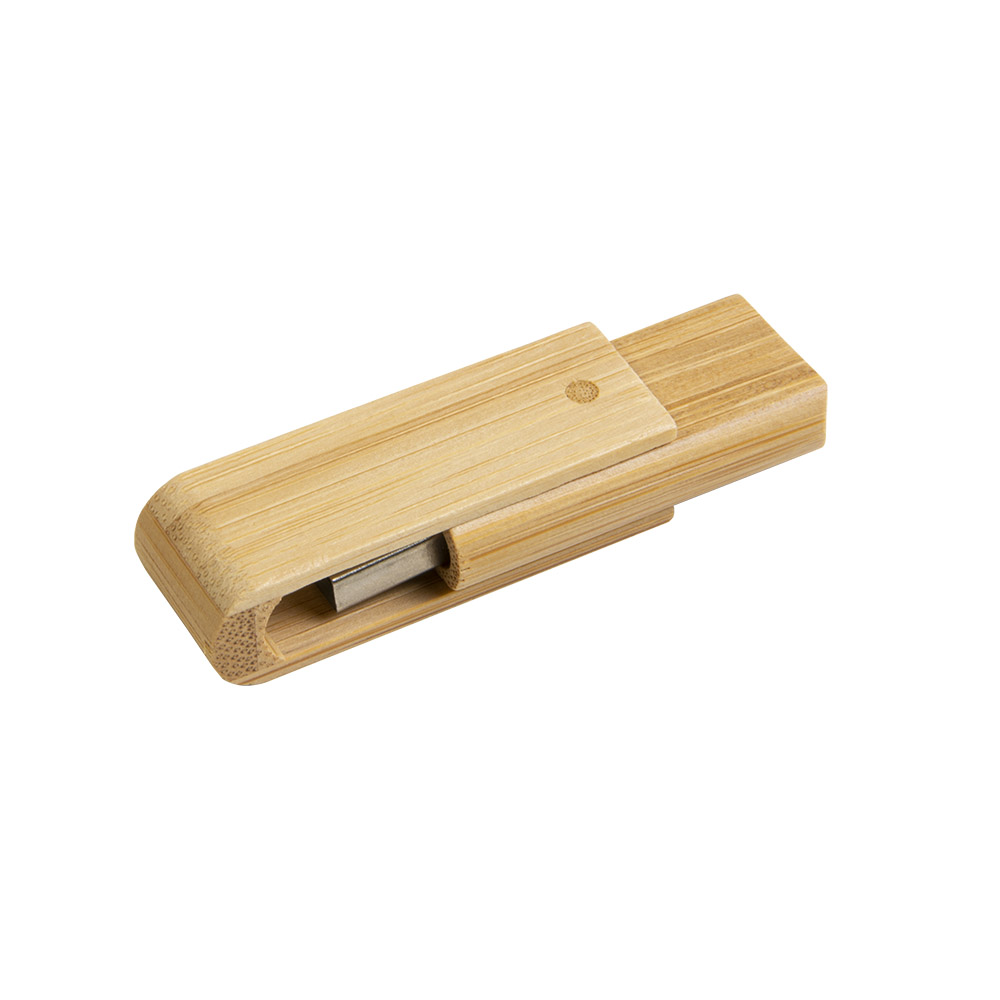 Chiavetta girevole USB 4Gb in bamboo. Possibilità di import su richiesta