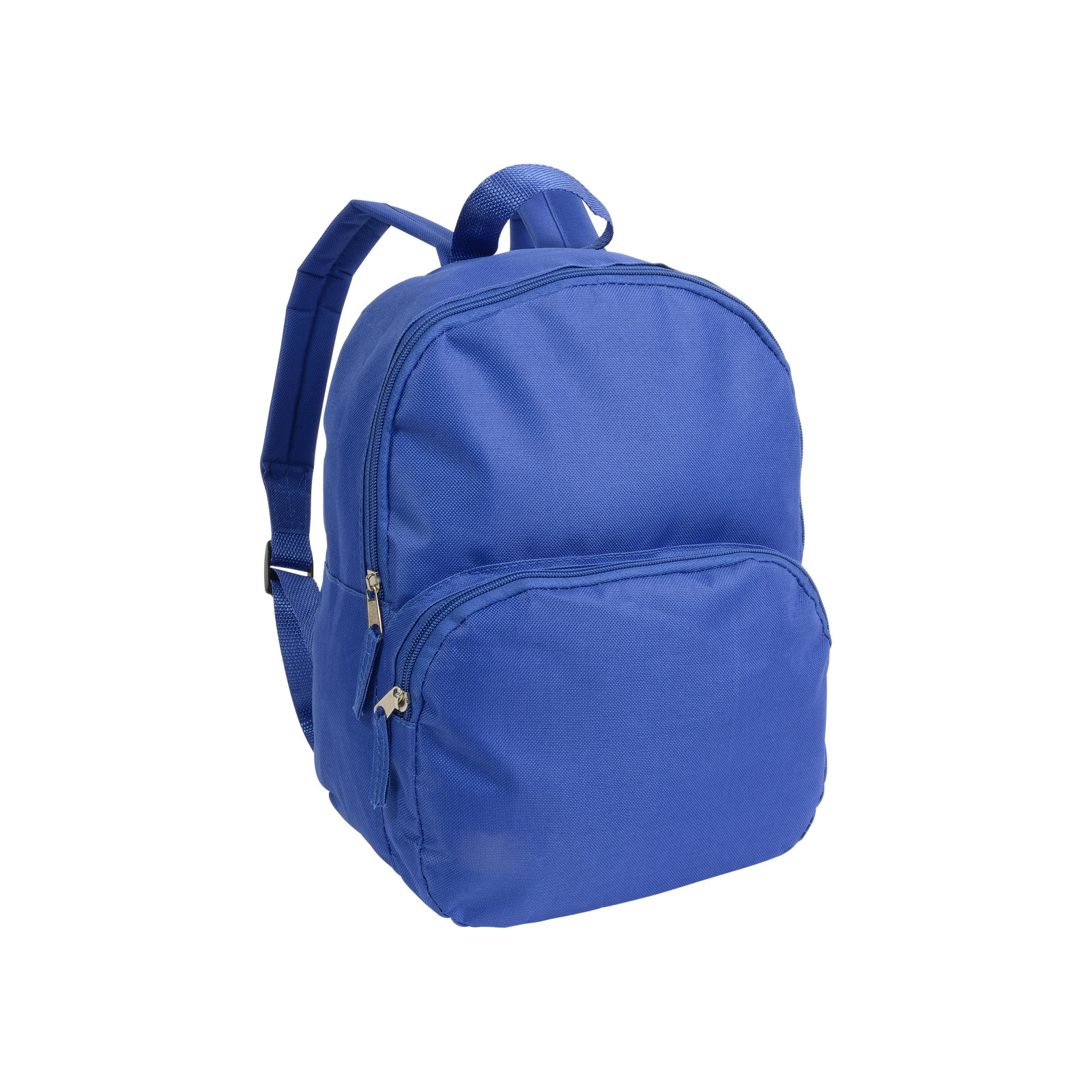 Mini zaino in poliestere 600D con 2 tasche. Spallacci regolabili e schienale imbottito