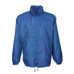 Giacca a vento in poliestere con cappuccio a scomparsa, 2 ta...