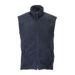 Gilet in polar, zip intera e 2 tasche laterali
