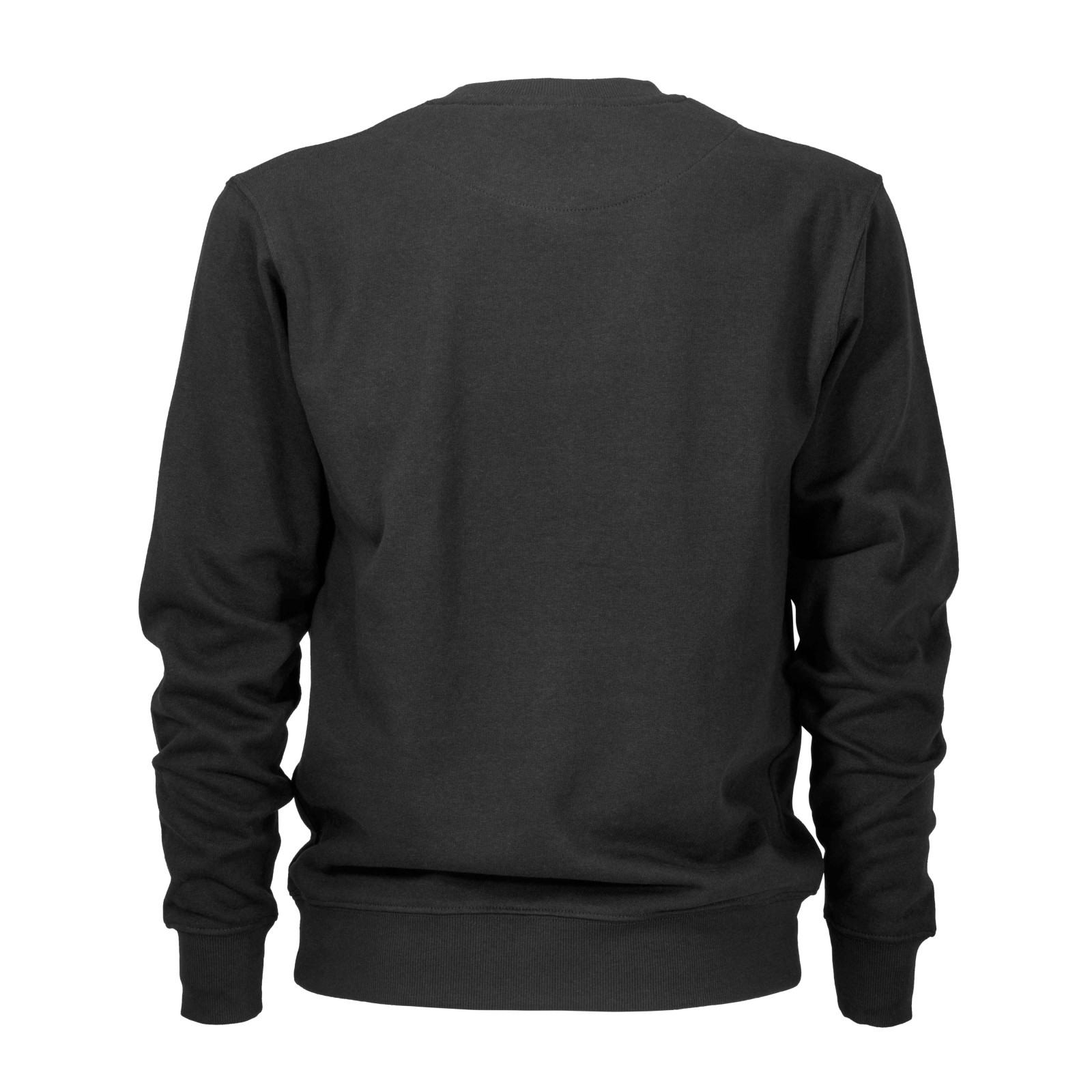 Felpa girocollo in cotone/poliestere, tinta unita