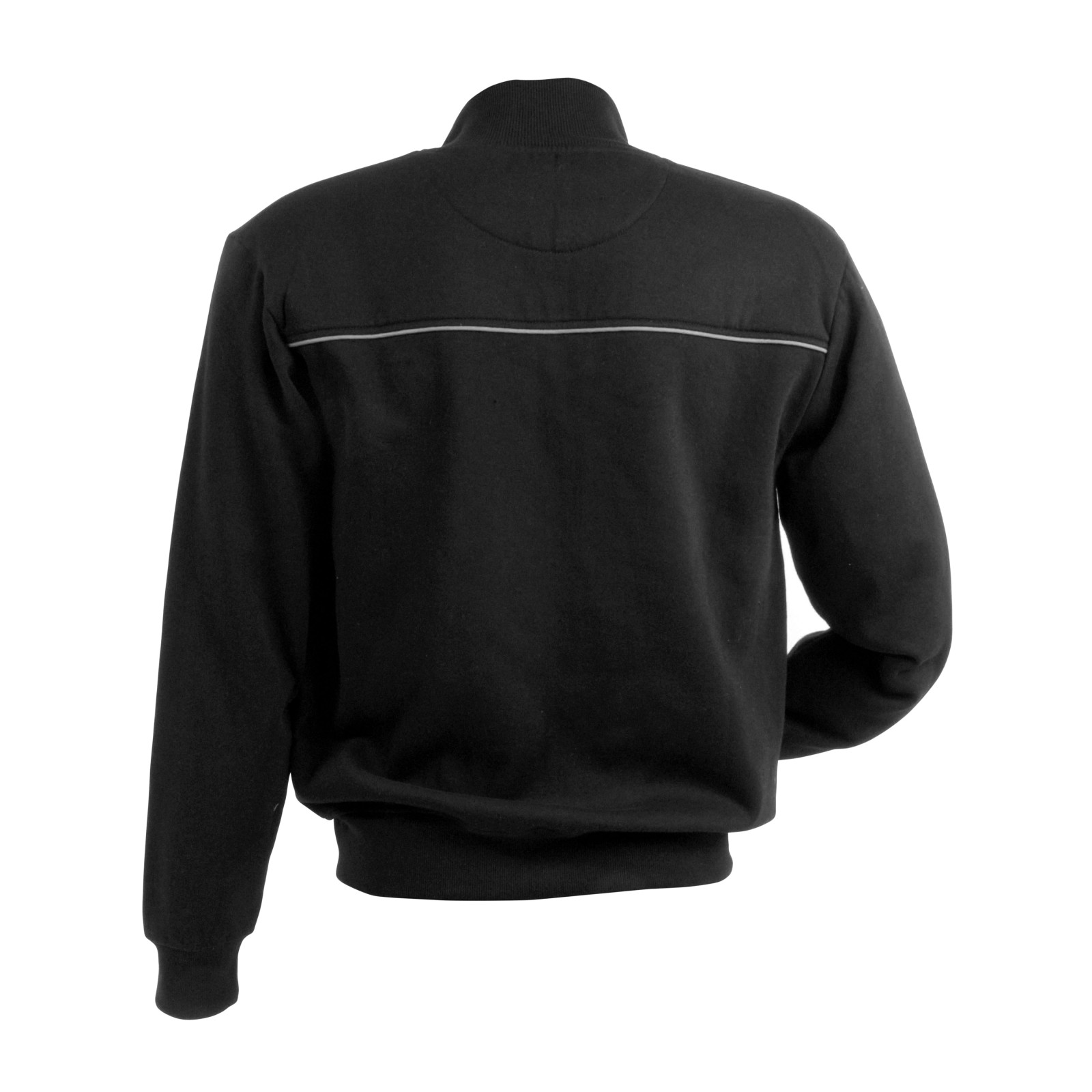 Felpa da uomo a zip intera,con 3 tasche chiusura zip, profilo catarifrangente