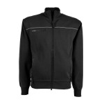 Felpa da uomo a zip intera,con 3 tasche chiusura zip, profil...