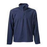 Felpa da uomo a mezza zip in micropolar