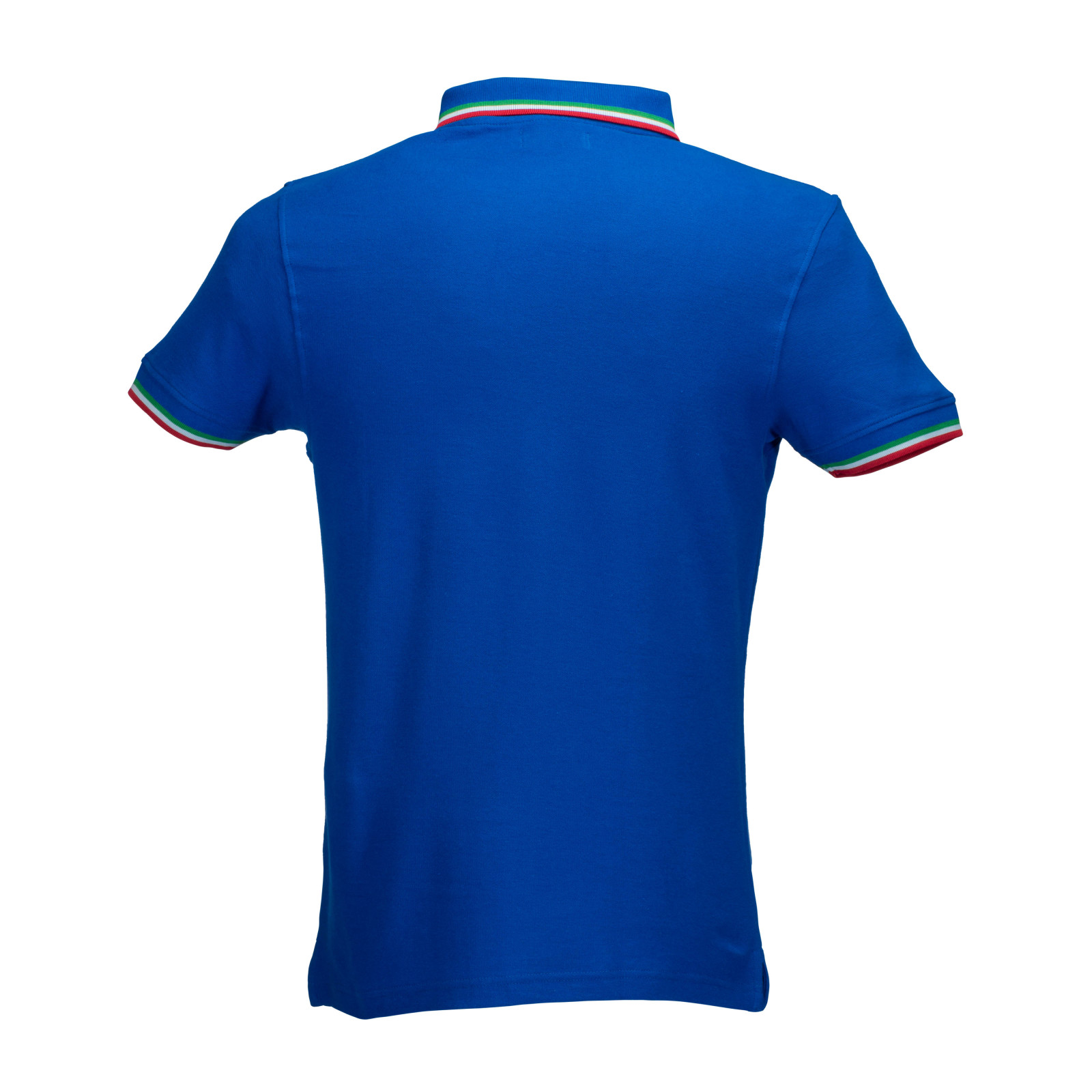 Polo piqué di cotone 100% 180 g/m2, manica corta, bordi in tricolore